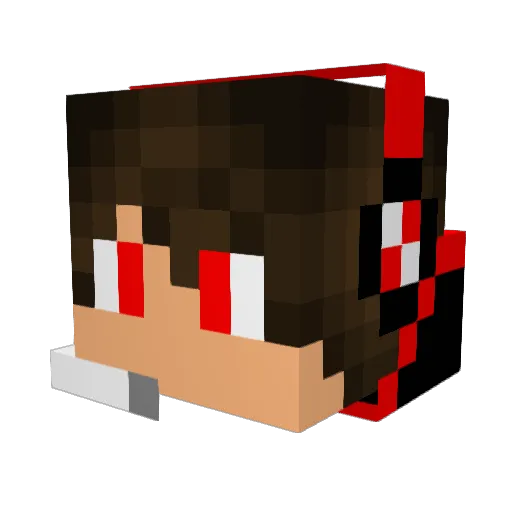 SummerBigBig Minecraft avatar head, 3D render