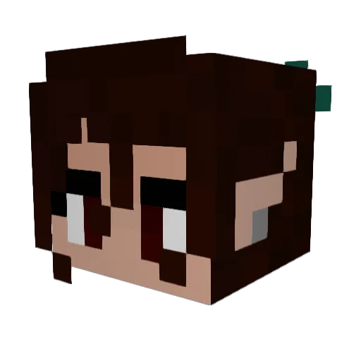 SummerFlare Minecraft avatar head, 3D render