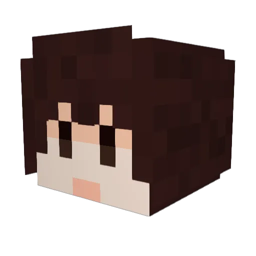 SummerGingko Minecraft avatar head, 3D render