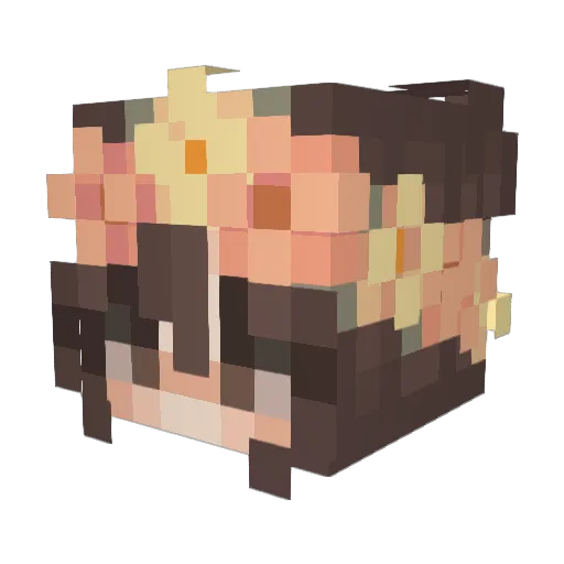SummerGurl_ Minecraft avatar head, 3D render