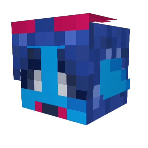 SummerKitKat Minecraft avatar head, 3D render