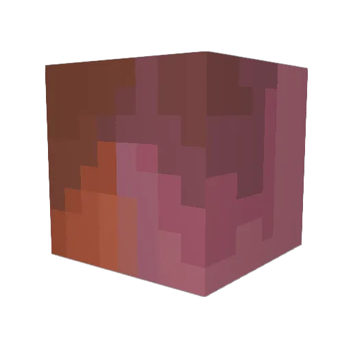 SummerPack Minecraft avatar head, 3D render