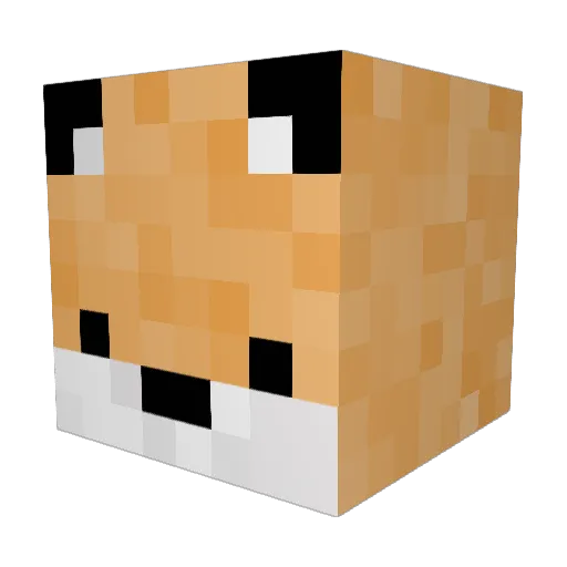 SummerPudding Minecraft avatar head, 3D render