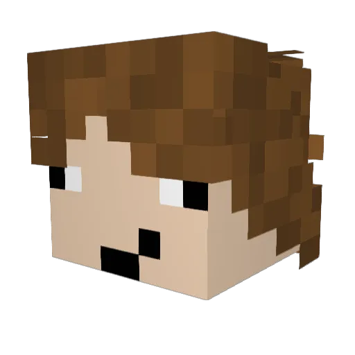 SummerPuppet59 Minecraft avatar head, 3D render