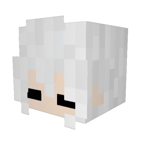 SummerRainxq Minecraft avatar head, 3D render