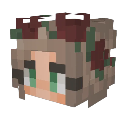 Summer_Candy03 Minecraft avatar head, 3D render