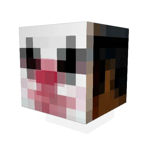 Summer_bubble Minecraft avatar head, 3D render