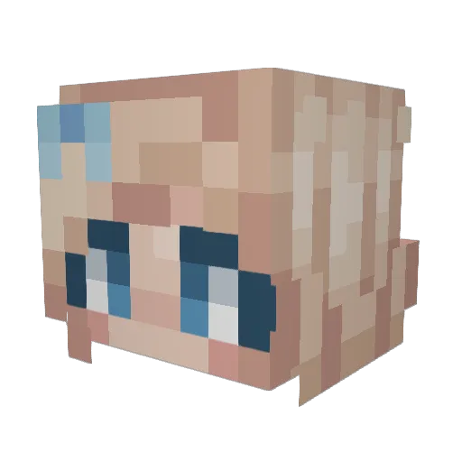 Summer_shine Minecraft avatar head, 3D render