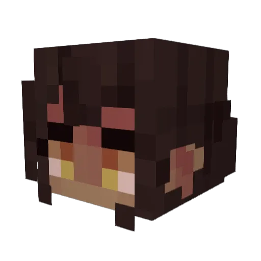 SummeraBlaze Minecraft avatar head, 3D render