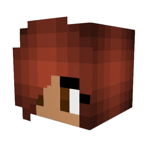 Summerose13 Minecraft avatar head, 3D render