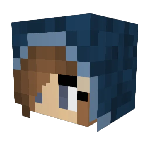 Summerque3n Minecraft avatar head, 3D render