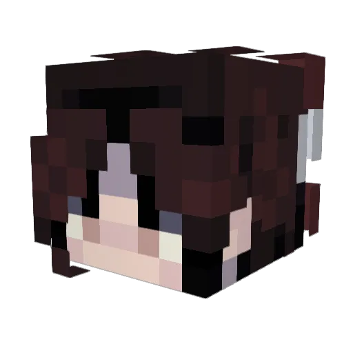 SummerxNatsu Minecraft avatar head, 3D render