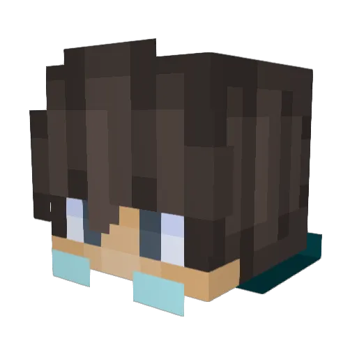 SummidTurnip Minecraft avatar head, 3D render