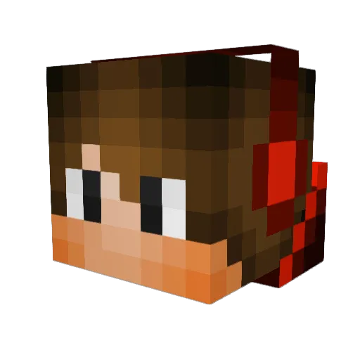 Summition Minecraft avatar head, 3D render