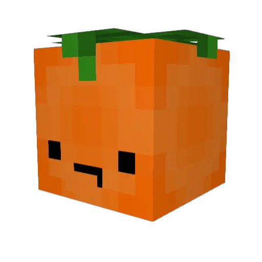 Summort Minecraft avatar head, 3D render