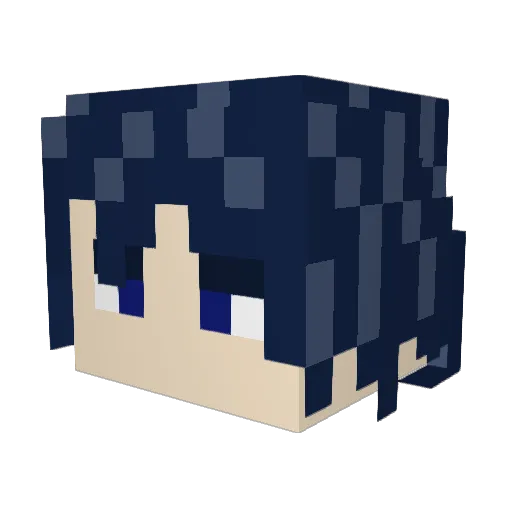 SumoJo61 Minecraft avatar head, 3D render