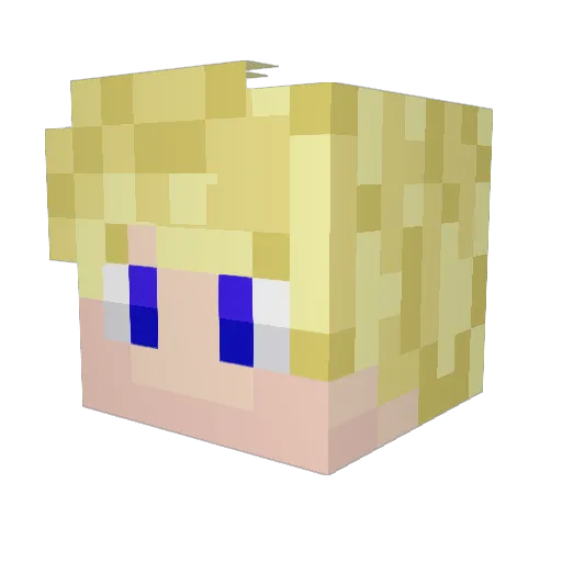 SumoKadaver Minecraft avatar head, 3D render
