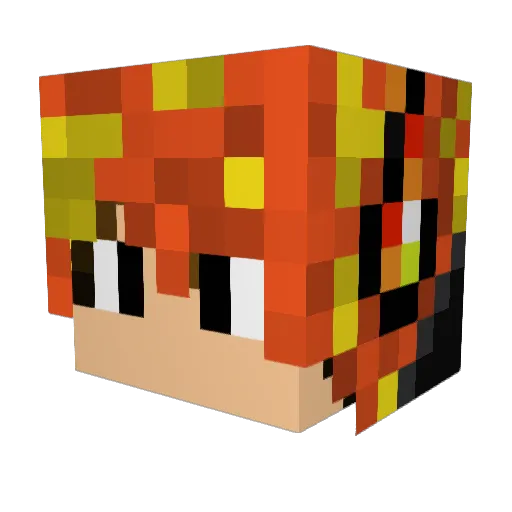 SumoMan4413 Minecraft avatar head, 3D render