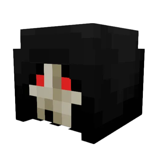 SumoWerwolf Minecraft avatar head, 3D render
