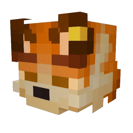 Sumoreow Minecraft avatar head, 3D render