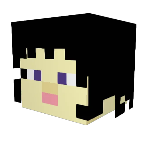 Sumorkman Minecraft avatar head, 3D render