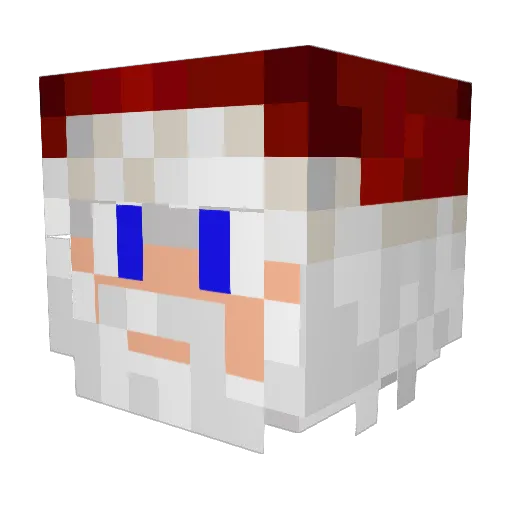 Sumpleee Minecraft avatar head, 3D render