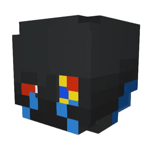 Sun209 Minecraft avatar head, 3D render