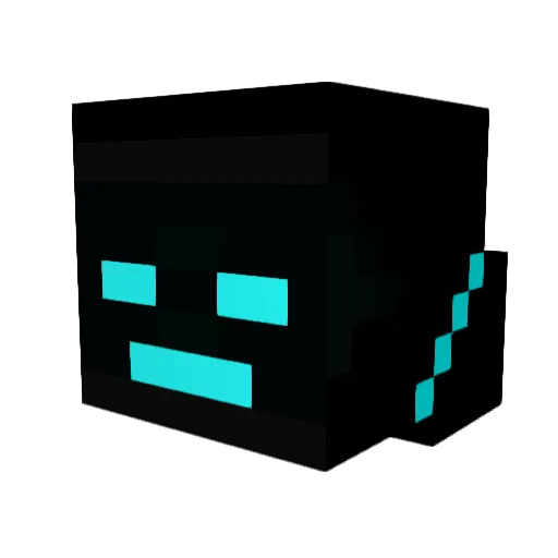 Sun44Crawl Minecraft avatar head, 3D render