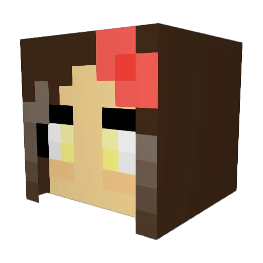 SunCat13 Minecraft avatar head, 3D render