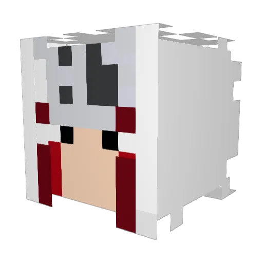 SunDada Minecraft avatar head, 3D render