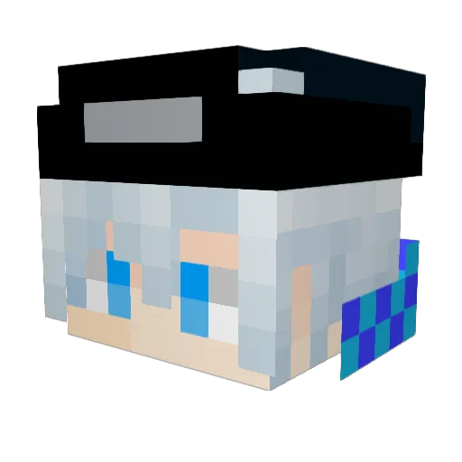 SunDaib Minecraft avatar head, 3D render