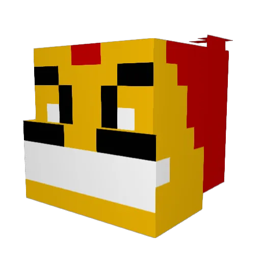 SunDevil61 Minecraft avatar head, 3D render