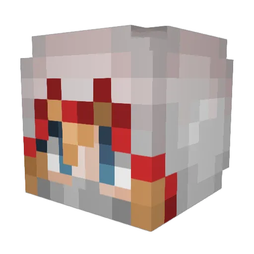 SunFire_ Minecraft avatar head, 3D render