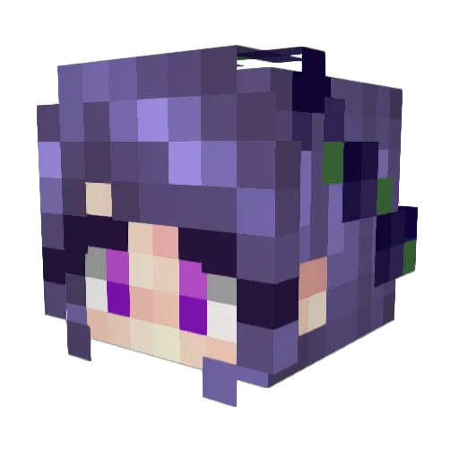 SunFlower8 Minecraft avatar head, 3D render