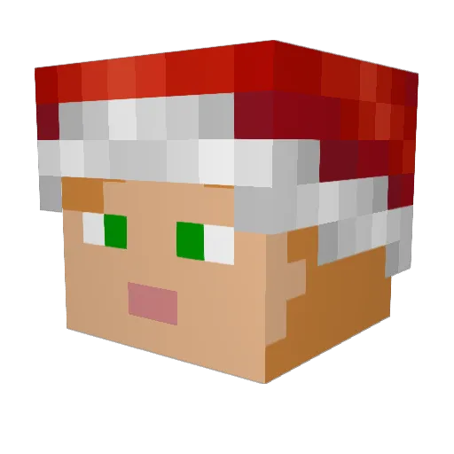SunKirby Minecraft avatar head, 3D render
