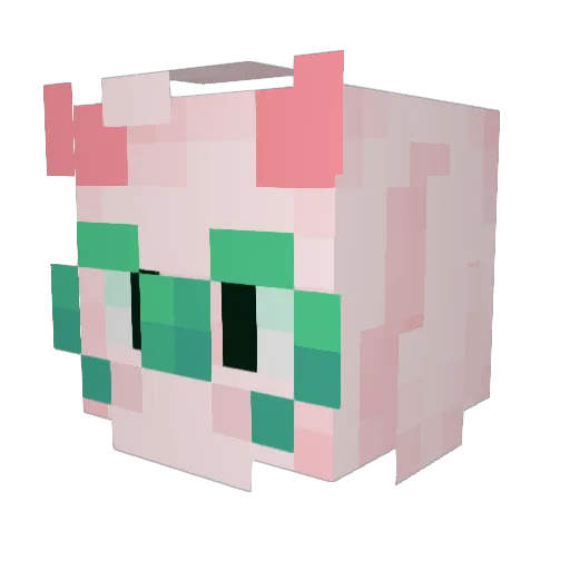 SunOfXygoat Minecraft avatar head, 3D render