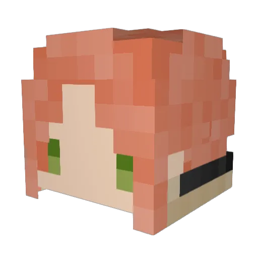 SunRain_OWO Minecraft avatar head, 3D render