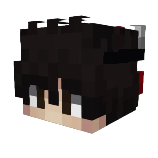 SunRizeBbx Minecraft avatar head, 3D render
