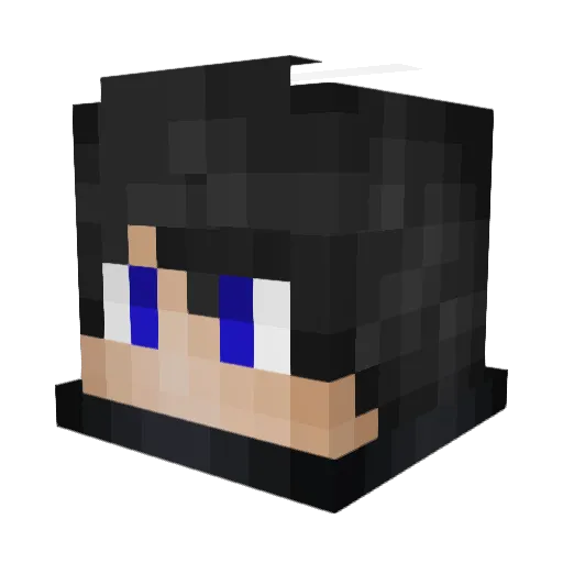 SunSey Minecraft avatar head, 3D render