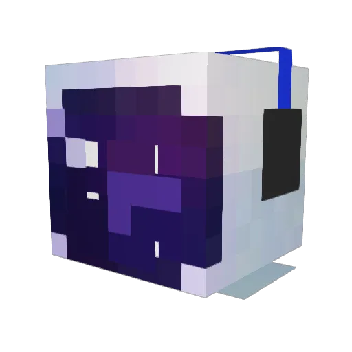 SunSkate Minecraft avatar head, 3D render