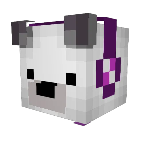 SunSky Minecraft avatar head, 3D render