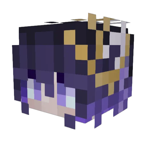 SunStealer Minecraft avatar head, 3D render