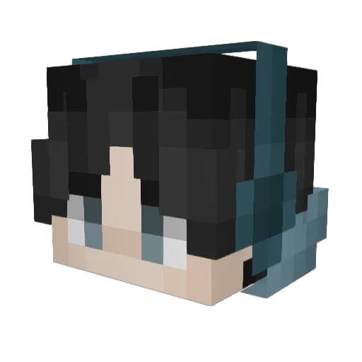 SunStroke Minecraft avatar head, 3D render