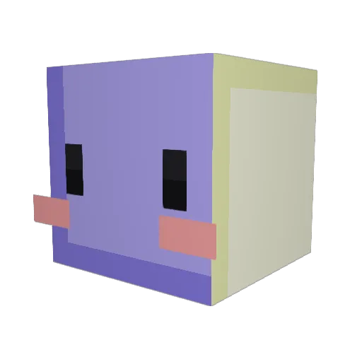 SunTwirl Minecraft avatar head, 3D render