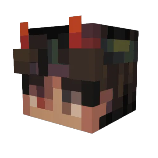 SunXEater Minecraft avatar head, 3D render