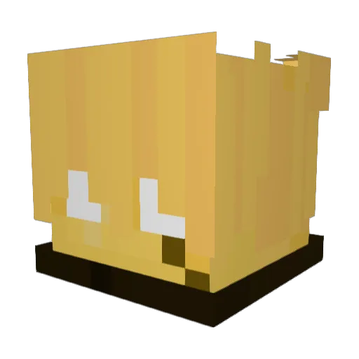 Sun_109 Minecraft avatar head, 3D render