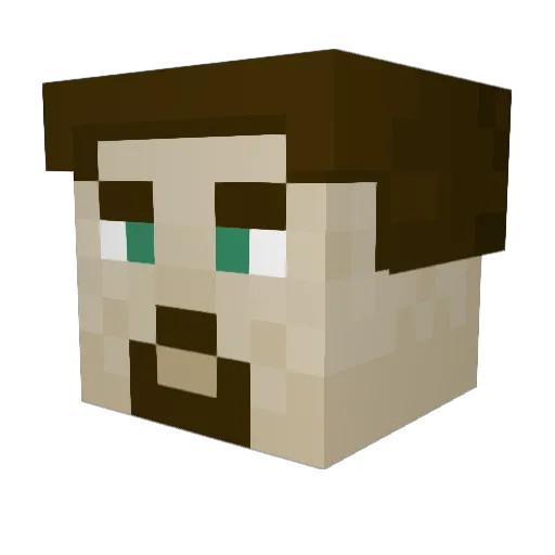 Sun_Diver Minecraft avatar head, 3D render