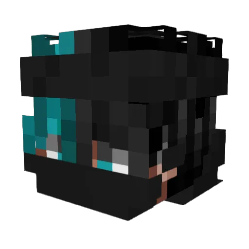 Sun_Tic Minecraft avatar head, 3D render