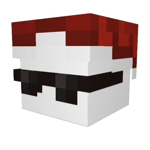 Sun_glasses101 Minecraft avatar head, 3D render