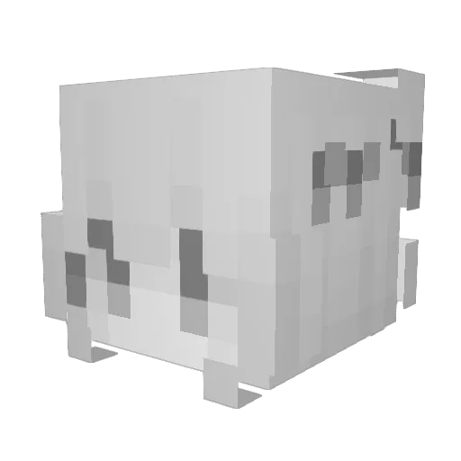 Sunaio Minecraft avatar head, 3D render